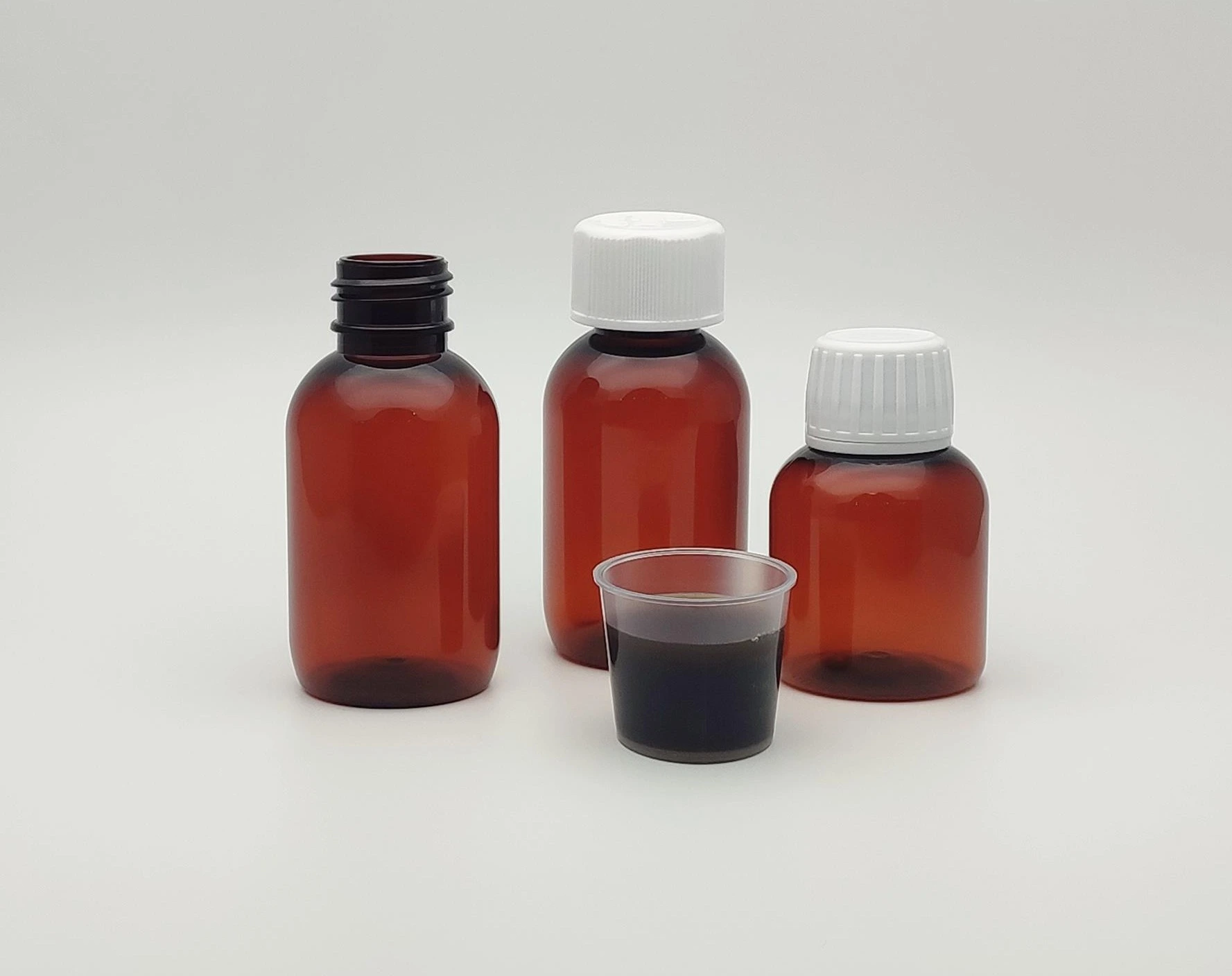 Amber Oral Liquid Packaging Bottle