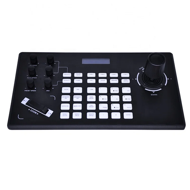 3D Joystick Keyboard Controller with RS485 IP Remote Control for Video Conferencing Cameras
