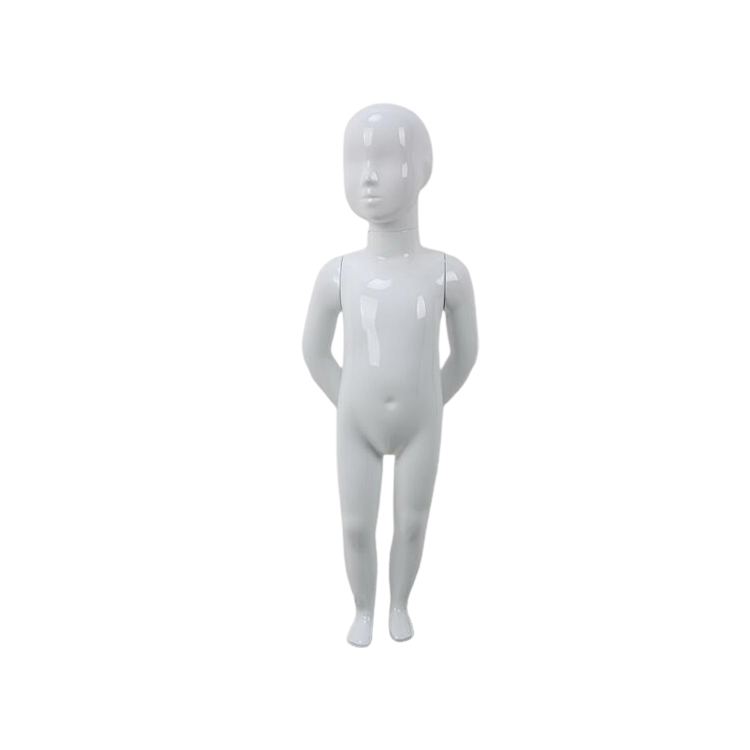 Abstract White Egg Head Child Manikin Kids Mannequin Full Body
