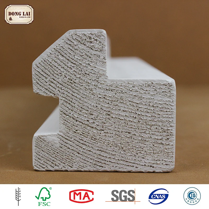 Custom Cheap Timber No Wane white gesso primed finger Lumber Joint Board MDF In Cedar