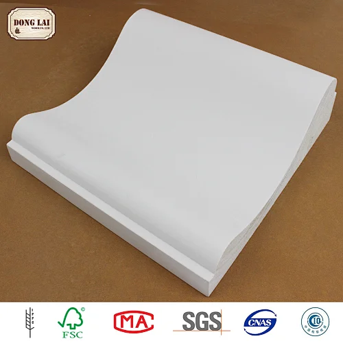 Custom Waterproof Solid Wooden Door Jamb Frame Wall Casing Wood Moulding Line Of Chinese Fir Wood