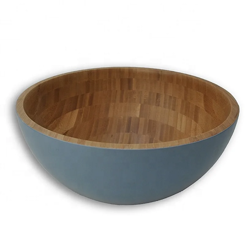 Bamboo Oval Shape Salad Bowl