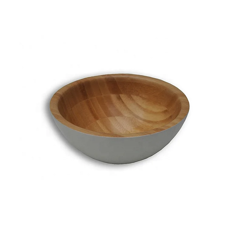 Bamboo Oval Shape Salad Bowl