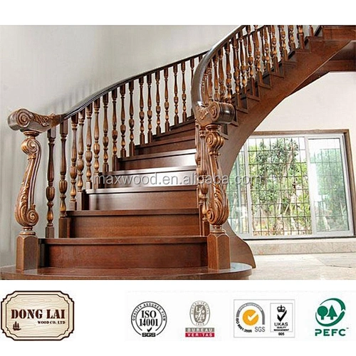 Luxury wrought stair handrail accessories