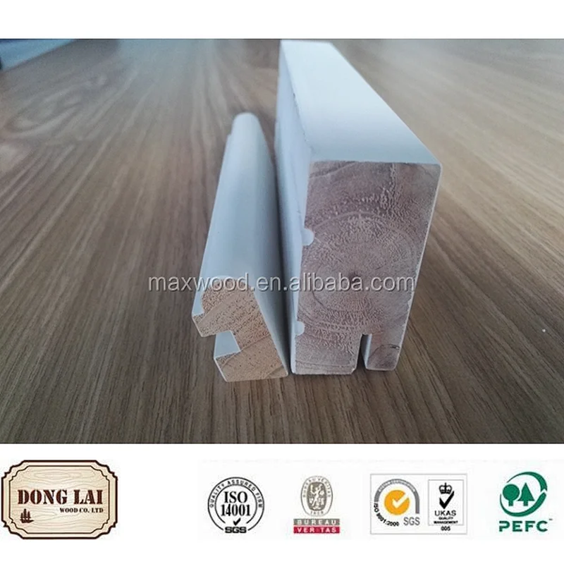 China supplier China fir wooden flat door jamb