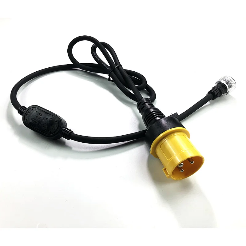 AC Power cord with EU PSE CEE UK UL Plug Rectifier for AC LED Strip Light with male female connector 1.5M rubber cable