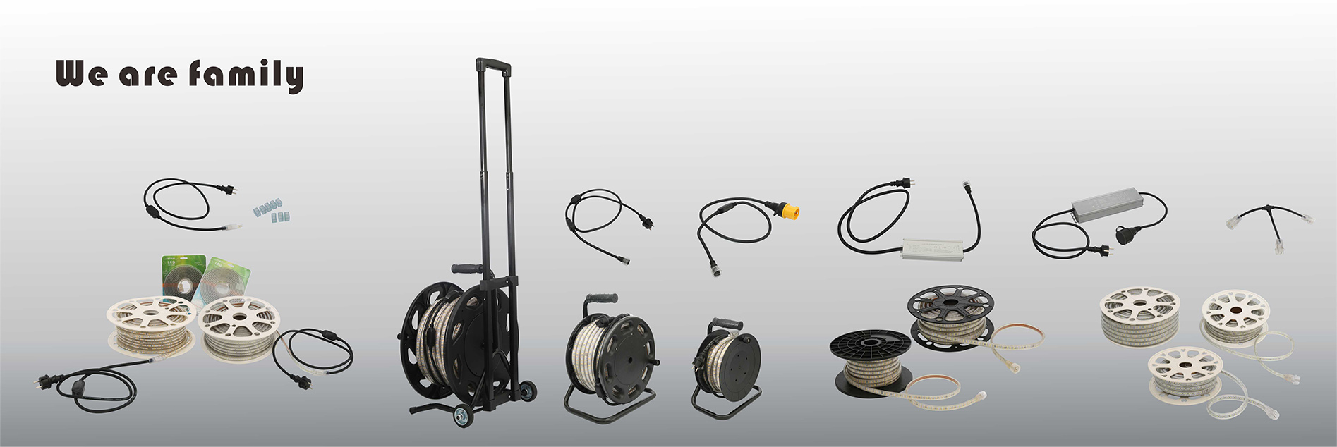 25M construction site light strip drum