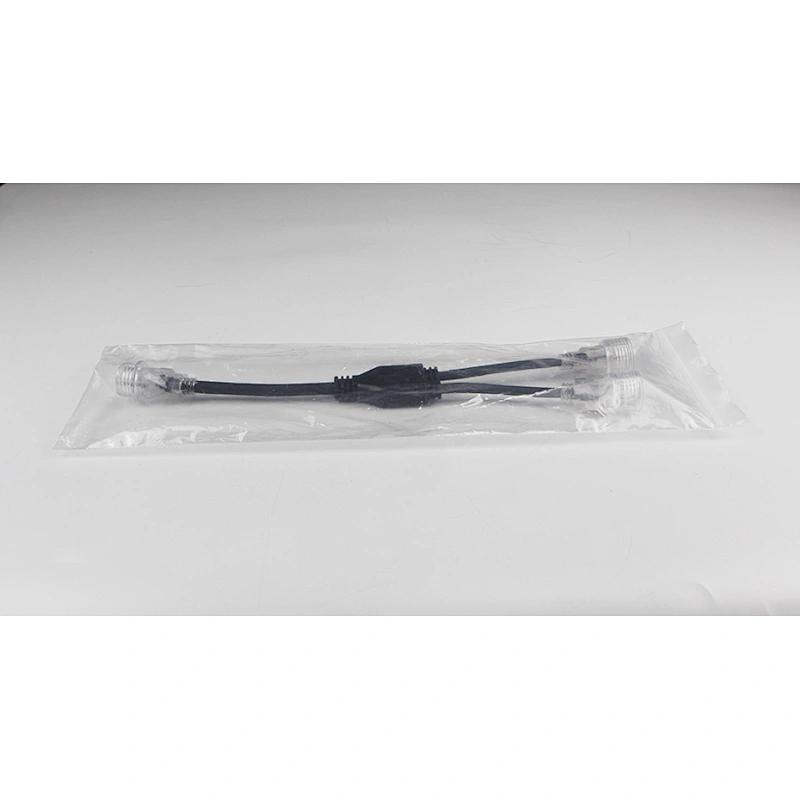 Y-Type Connector Custom-Made 1 Male and 2 Females IP65 waterproof Cable Splitter for LED Strip