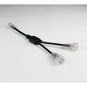 Y-Type Connector Custom-Made 1 Male and 2 Females IP65 waterproof Cable Splitter for LED Strip