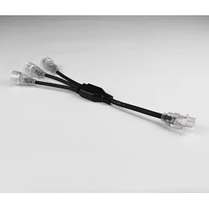 Y-Shape Connector Custom-Made 1 Male and 3 Females IP65 waterproof Cable Splitter for LED Strip