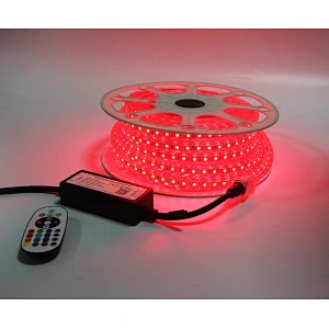 50M Roll AC RGB Strip Light SMD5050 RGB Colorful Change  Smart APP or IR Remote Control Waterproof Outdoor  Party Home Christmas Decorative Light Holiday Lighting