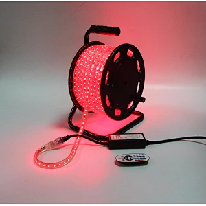 25M Portable Drum Kit AC RGB Strip Light  Colorful Change  Smart APP or IR Remote Control Waterproof Outdoor Garden Decoration Flexible Strip Light