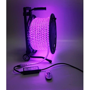 50M Portable Drum Kit AC RGB Strip Light SMD5050 RGB Colorful Change  Smart APP or IR Remote Control Waterproof Outdoor  Party Home Christmas Decorative Light Holiday Lighting
