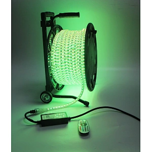 50M Portable Drum Kit AC RGB Strip Light SMD5050 RGB Colorful Change  Smart APP or IR Remote Control Waterproof Outdoor  Party Home Christmas Decorative Light Holiday Lighting