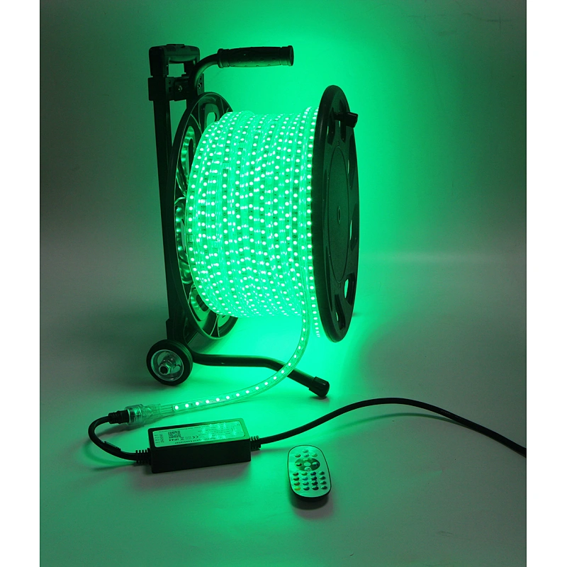50M Portable Drum Kit AC RGB Strip Light SMD5050 RGB Colorful Change  Smart APP or IR Remote Control Waterproof Outdoor  Party Home Christmas Decorative Light Holiday Lighting