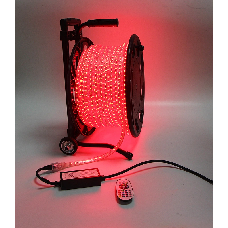 AC 110V 220V High Voltage Outdoor RGB LED Strip 10m-100m