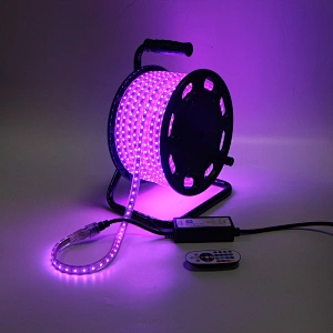 25M Portable Drum Kit AC RGB Strip Light  Colorful Change  Smart APP or IR Remote Control Waterproof Outdoor Garden Decoration Flexible Strip Light