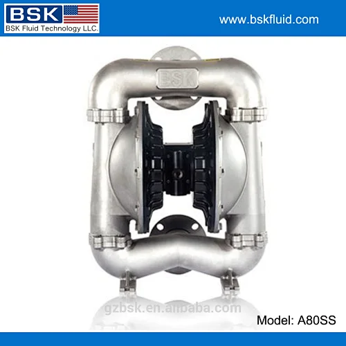 3 inch santonprene stainless steel air operated large flow pumps