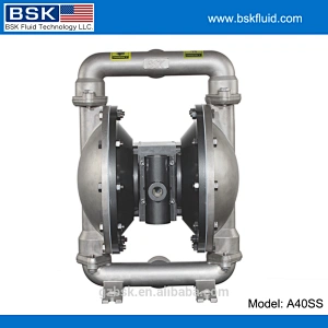 316 stainless steel air diaphragm pump with good quality santoprene diaphragm
