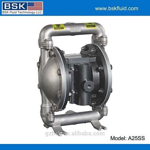 316 stainless steel chemical factory air double pneumatic diaphragm pump