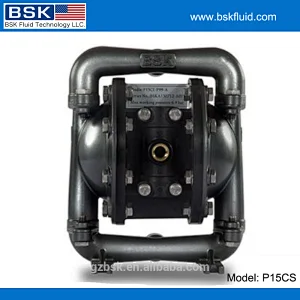 Alkaline corrosive liquid pumping pneumatic diaphragm pump