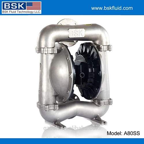 3 inch flange liquid inlet and out let santonprene stainless steel pneumatic diaphragm large flow pumps