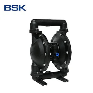 1.5 inch casting steel pipe hytrel diaphragm double ceramic chamber air operated pumps
