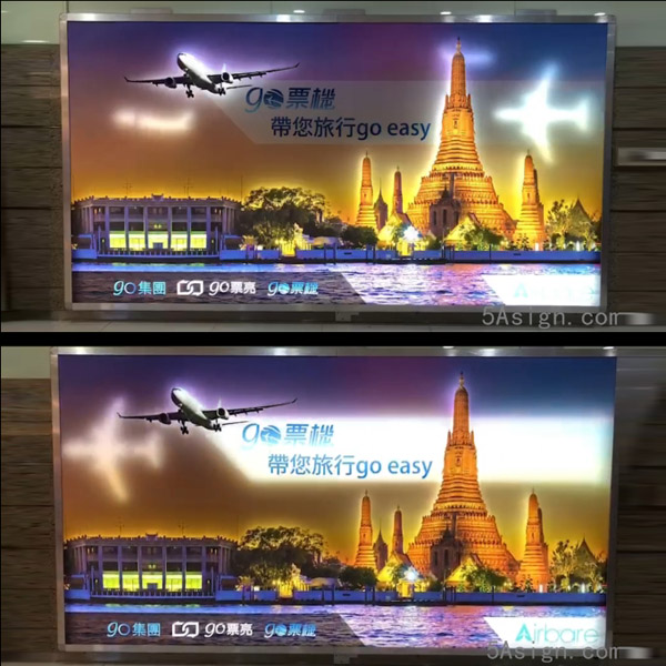 Fabric dynamic led light box 5Asign