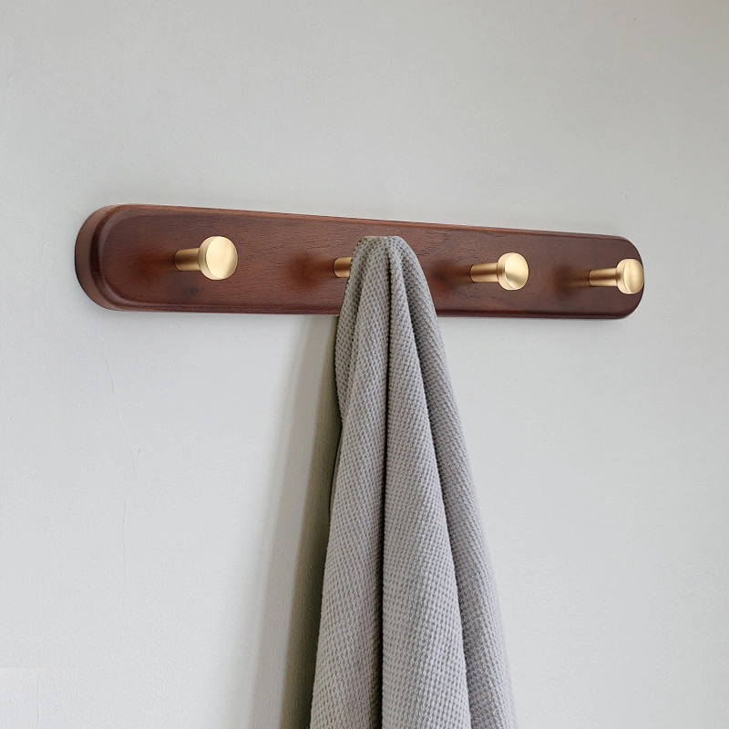 wooden coat hooks rack