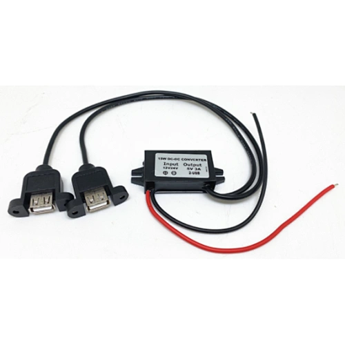 15W DC /DC Voltage Converter 8V-32V To 5V 3A 2*USB