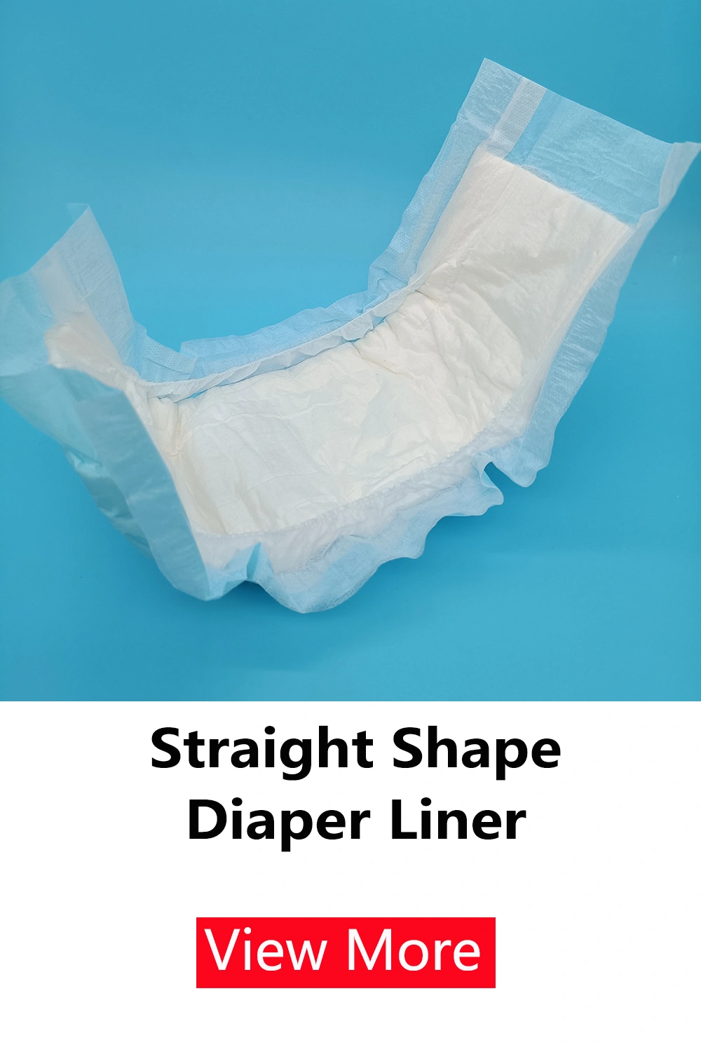 Bed pad related product straight shape diaper liner picture