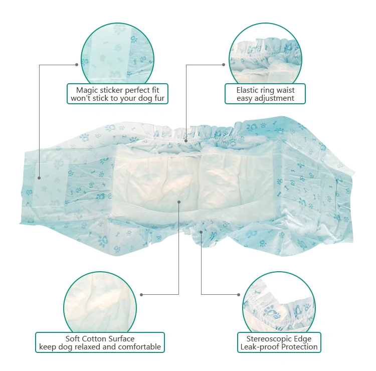 disposable male dog diaper structure picture