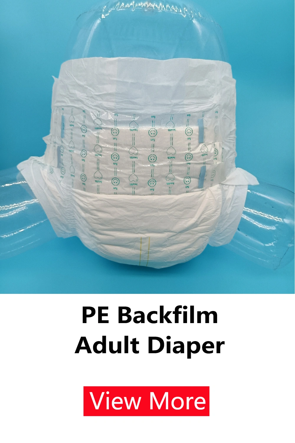 pe backfilm adult diaper straight tape diaper liner