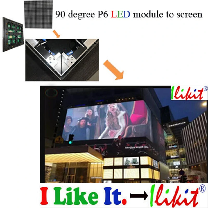  P6 outdoor video wall advertising full color led