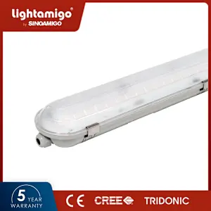 SW-FF IP65 Waterproof Luminaire, 2FT/4FT/5FT Sinoamigo LED Tunnel Light Fixture Waterproof Fixture Dustproof Light Outdoor Proof Fitting Triproof Lighting Fixture Damp Proof Fixture