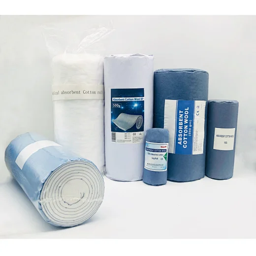 Cotton Roll Best Price Medical Disposable Wool 50g 100g 200g 500g Ce EOS Medical Materials & Accessories 2 Years Class I