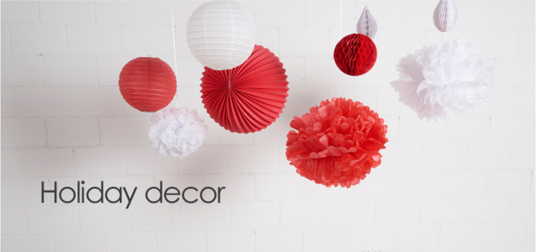 How to Hang Paper Lanterns, Assemble Paper Stars, Open Paper Pom Poms, and Assemble Paper Star