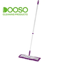 Chenille Flip Floor Mop With Telescopic Pole Height Max 120cm for Hardwood, Laminate and Tile Flooring Microfiber Flat Mop