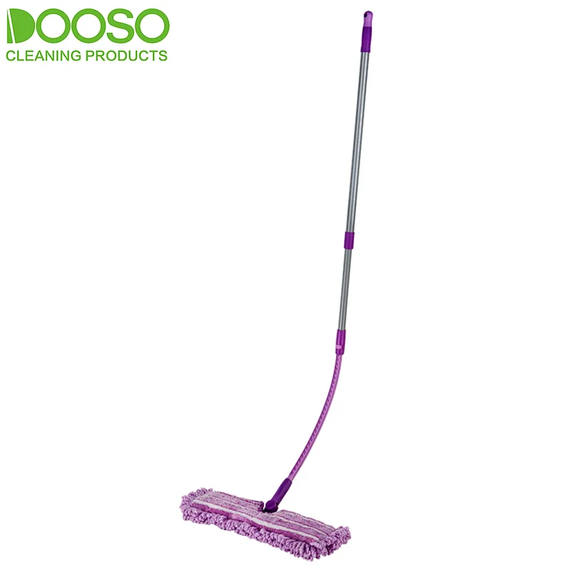 Double sided Chenille And MicrofiberFlat Mop with Universal Telescopic Bendable Pole