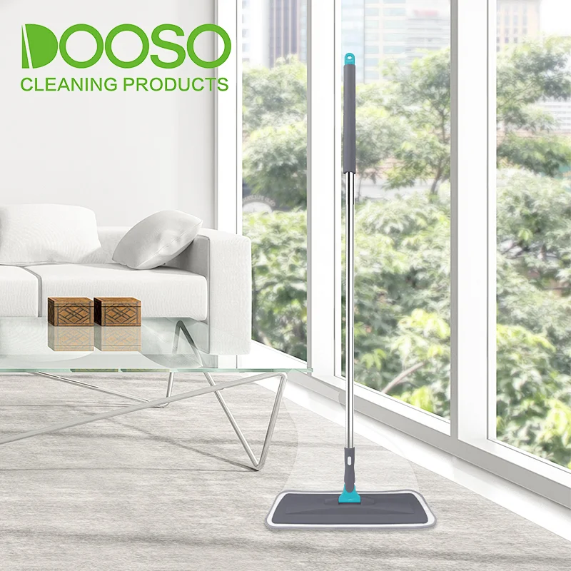 Super Microfiber  Floor Cleaning Flat Mop with 3 sections Stainless steel pole