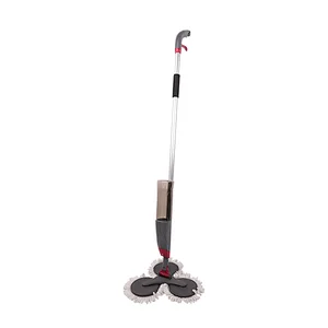 3 round heads spray mop for easy cleaning
