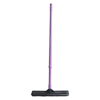 Soft Bristle Rubber Broom and Squeegee