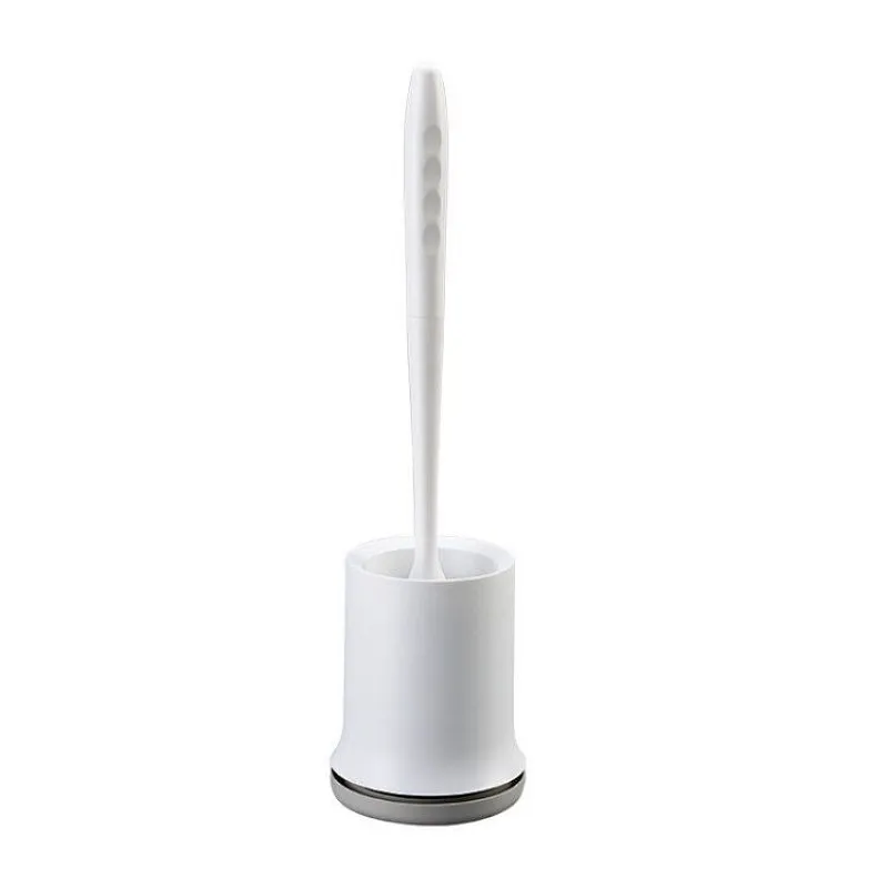 DOOSO TPR Toilet Brush and Holder Cleaning Brush Tools for Toilet Bathroom Accessories Sets with Handle,easy Cleaning Hand