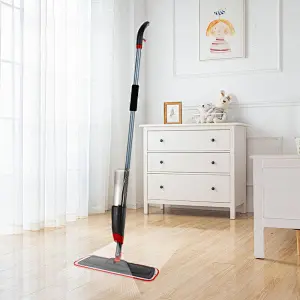 Bucketless Mopping System Extra Wide Refill 360 Clean Spray Mop