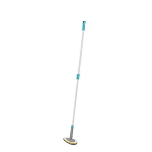 Telescopic Smart Cleaning Tool with  Duster& Window Wiper &Broom& Flat Mop &Scrub Sponge