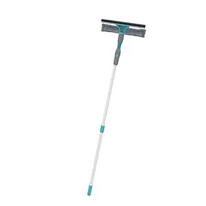 Telescopic Smart Cleaning Tool with  Duster& Window Wiper &Broom& Flat Mop &Scrub Sponge