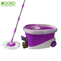 The Latest Design Product Floor Mop and and Wringer Bucket Spin Magic Mop Clean Floor with 1 Mophead Packaging Microfibre Fabric