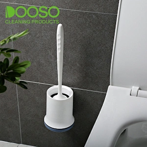 DOOSO TPR Toilet Brush and Holder Cleaning Brush Tools for Toilet Bathroom Accessories Sets with Handle,easy Cleaning Hand