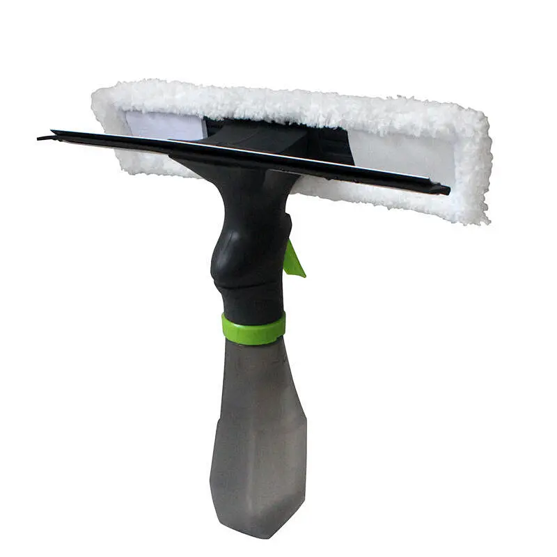 3 in 1 Microfiber Window Cleaning Tool Rubber Window Spray Squeegee Cleaner
