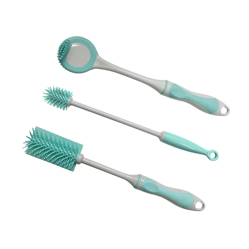 TPR Bottle brush Antibacterial Long Handle Dish Cup Bottle Non-Stick Pot Pan Dish
